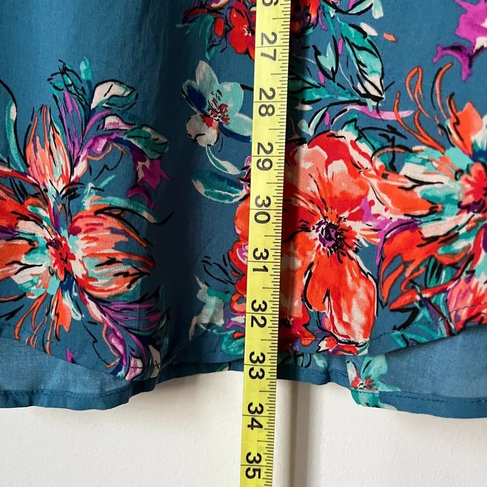NWOT Torrid Floral Harper Popover Blouse 5X Fall Cottage Career Work Feminine - Picture 10 of 12